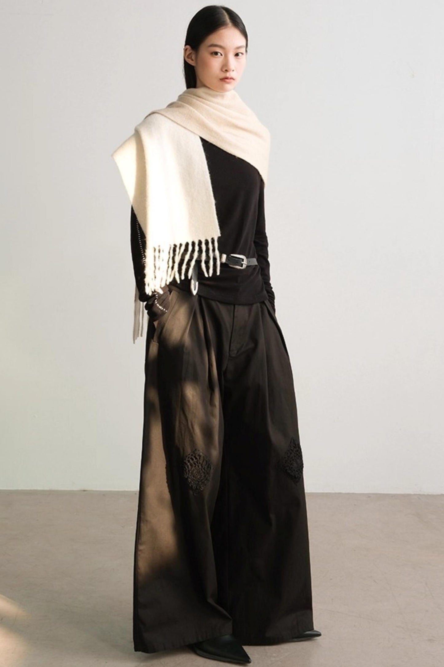 Handmade Crochet Wide-Leg Pants