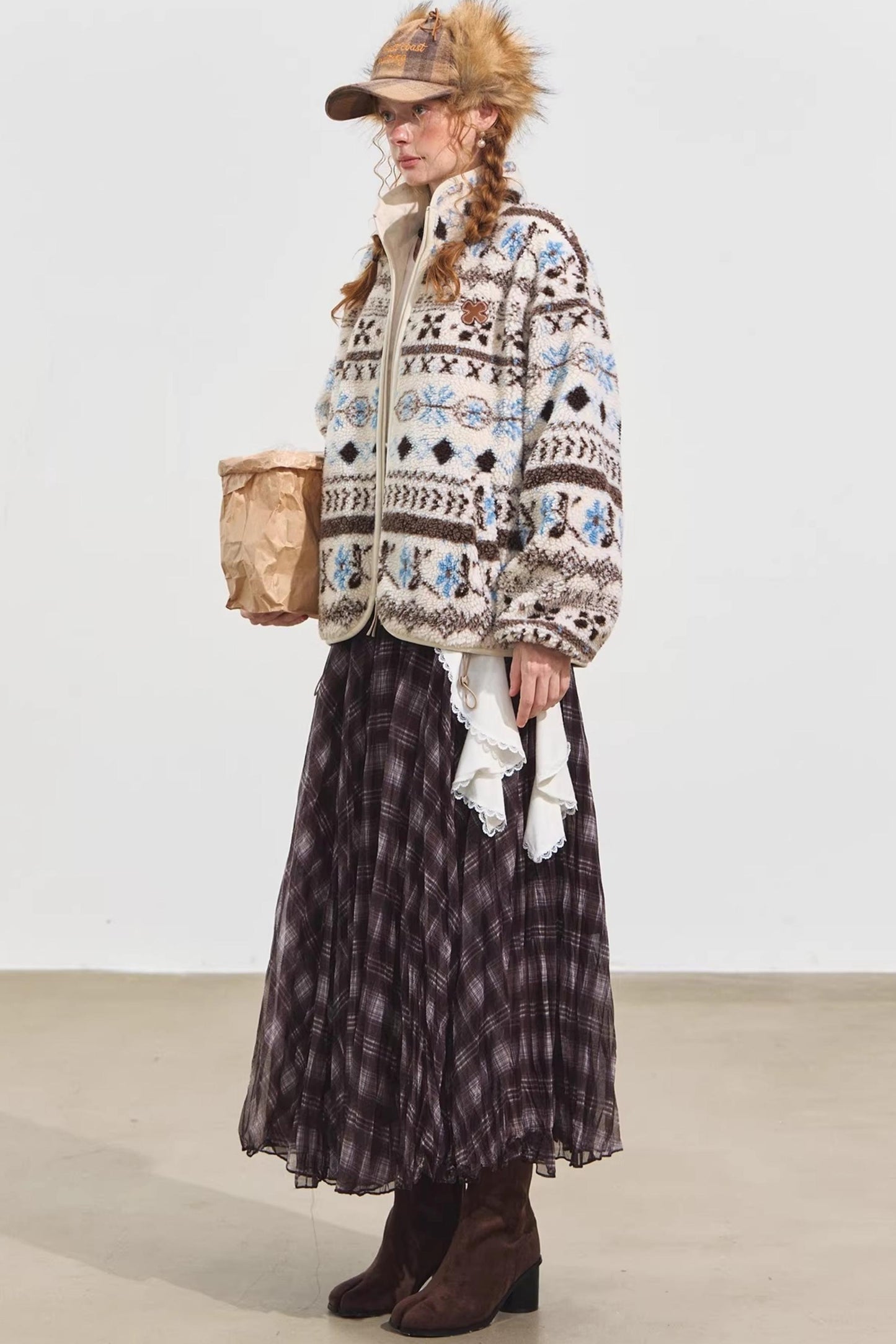 Polar Fleece Jacquard Jacket Set-Up