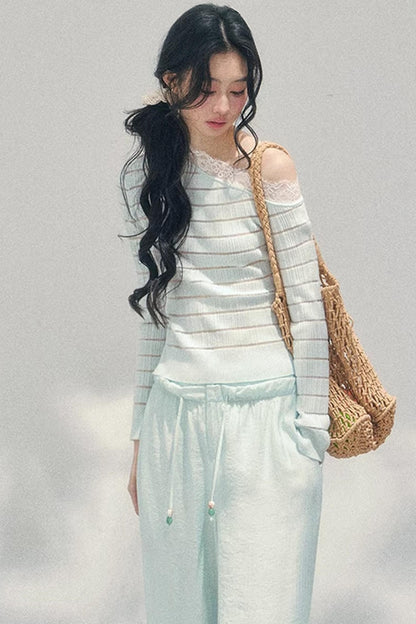 Gentle Glance Knitted Lace Top