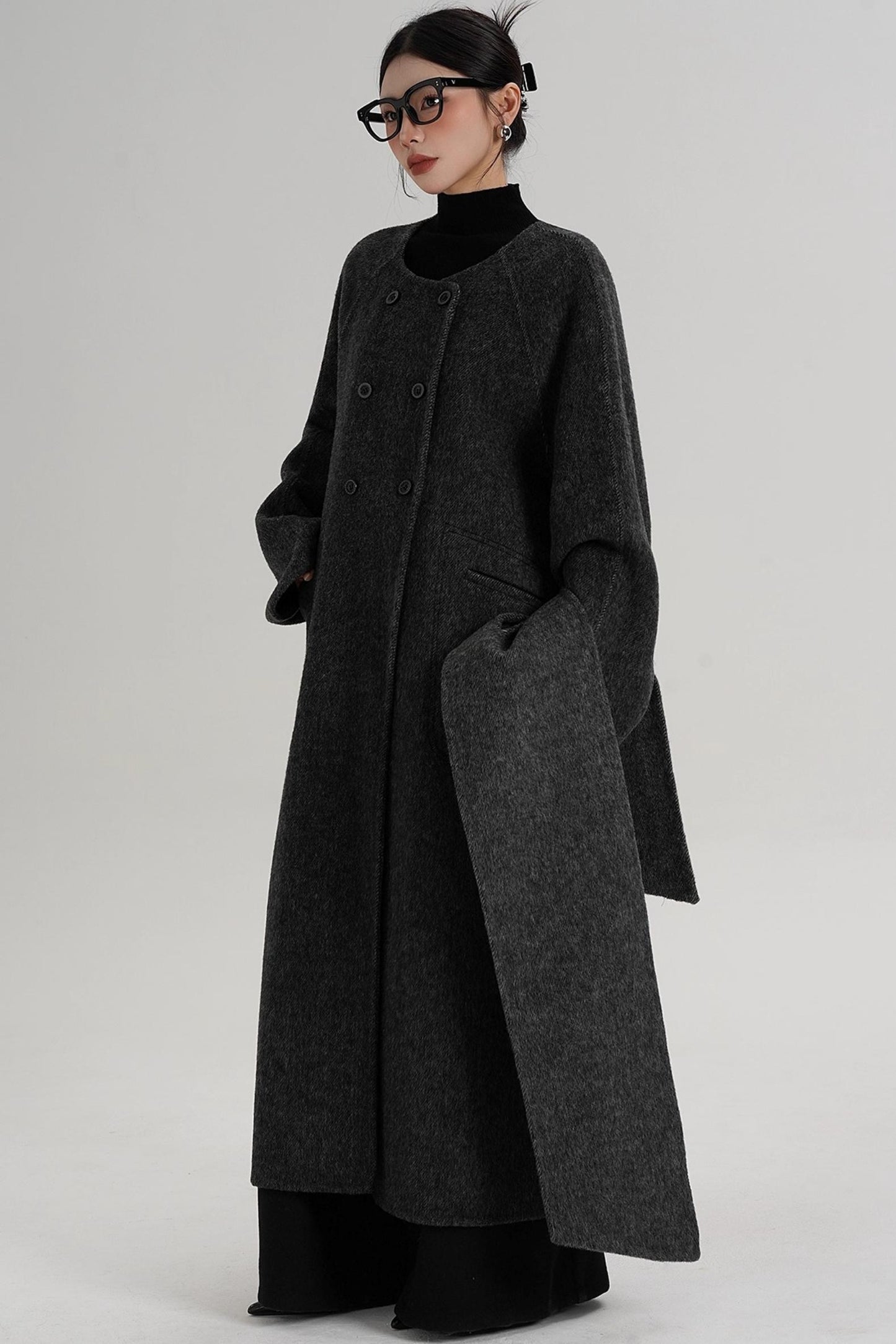 Reversible Woolen Wool Coat
