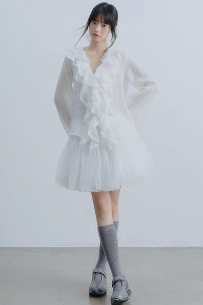Gonna in tulle Ballet Mist