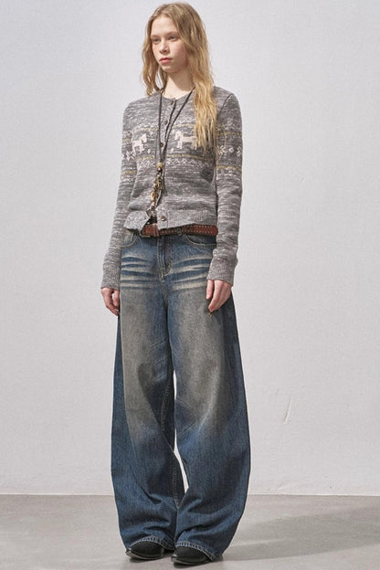 Seamless Whiskered Vintage Jeans