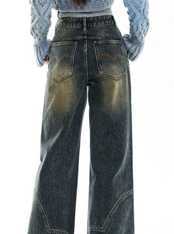 American Retro Wash Jeans Pants