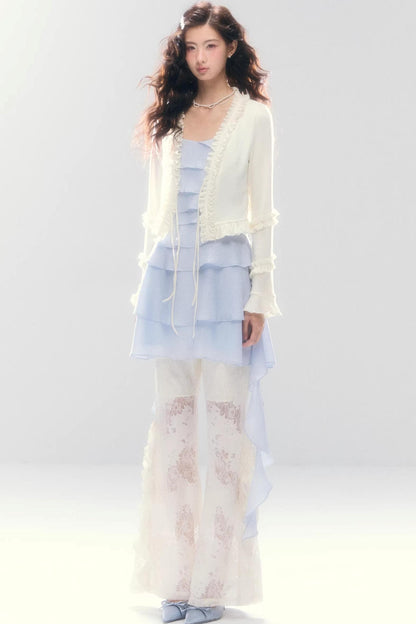 Meerjungfrau-Spitze Schlaghose