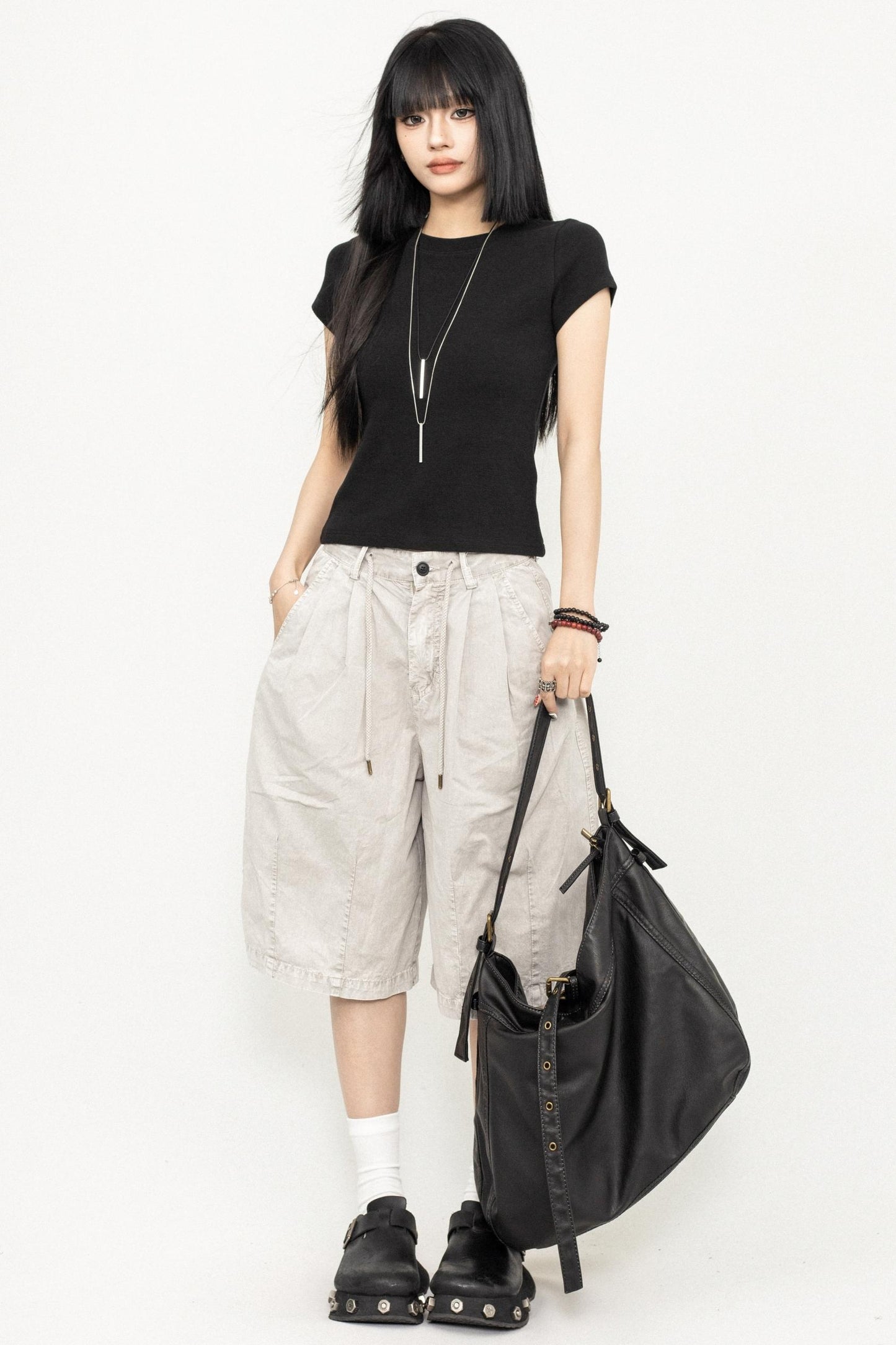 Relax Wide-Leg Shorts