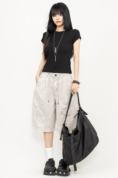 Relax Wide-Leg Shorts