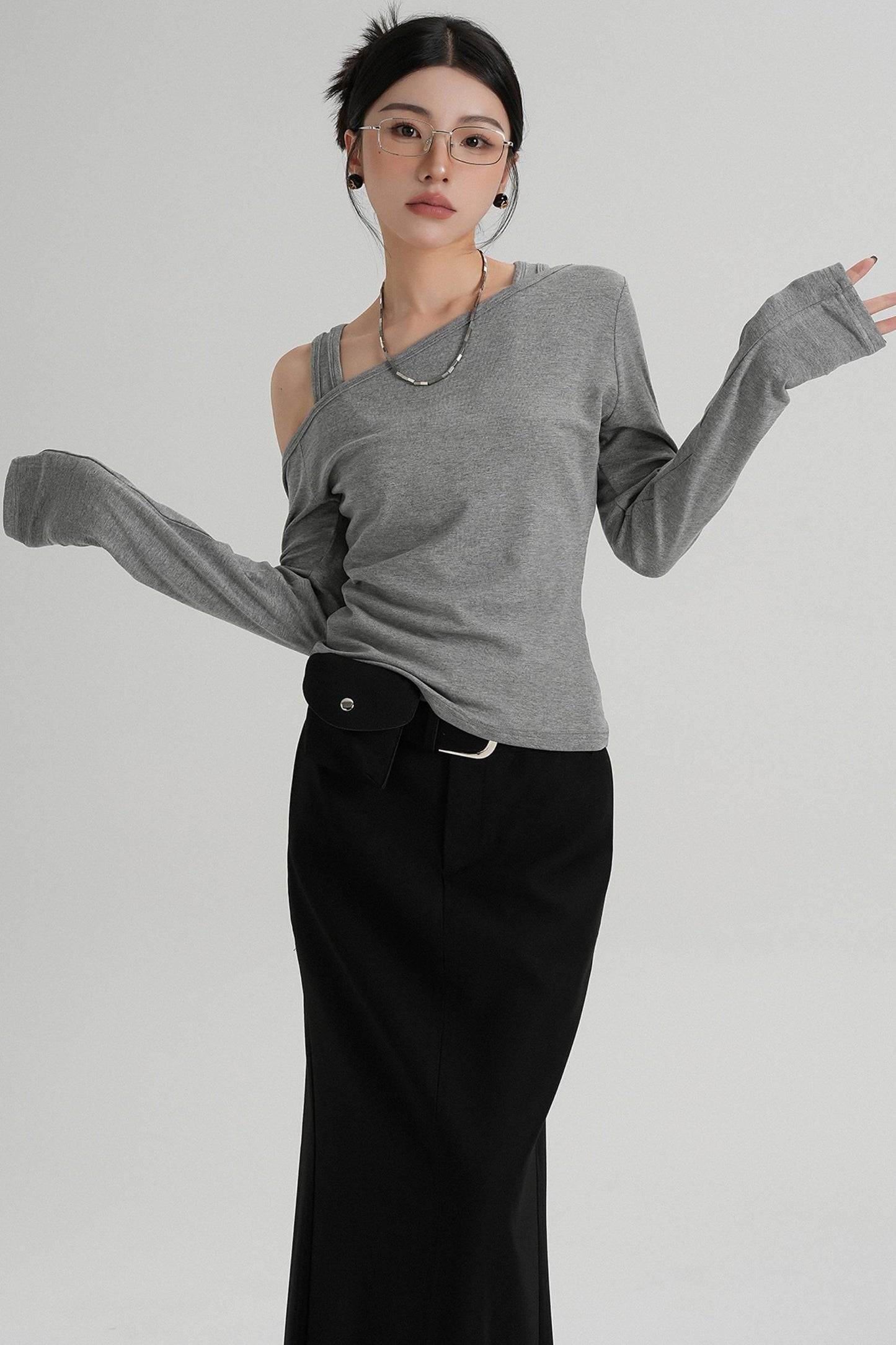 Long Sleeves Layered T-Shirt Set