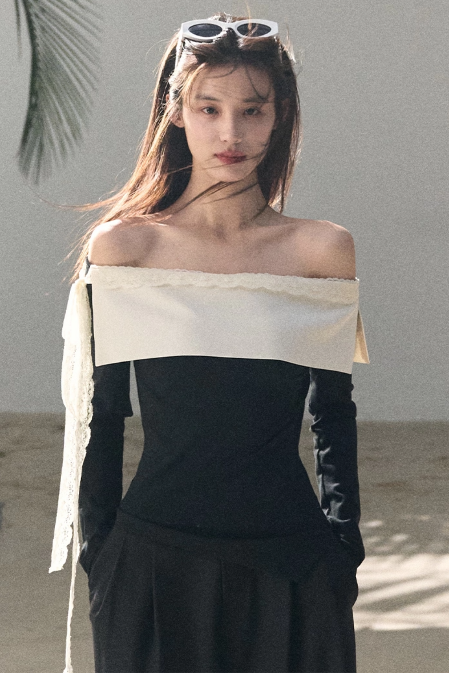 Sicilian Lace Knit Top Pants Set