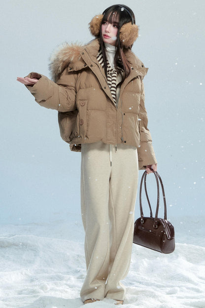 Winter Drape Wide-Leg Pants