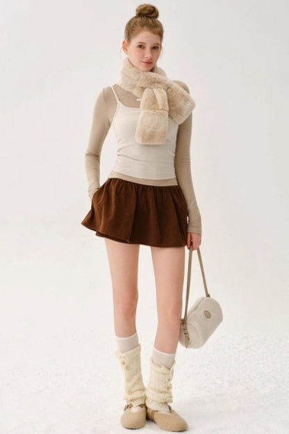 Plush Patchwork Leather Bag