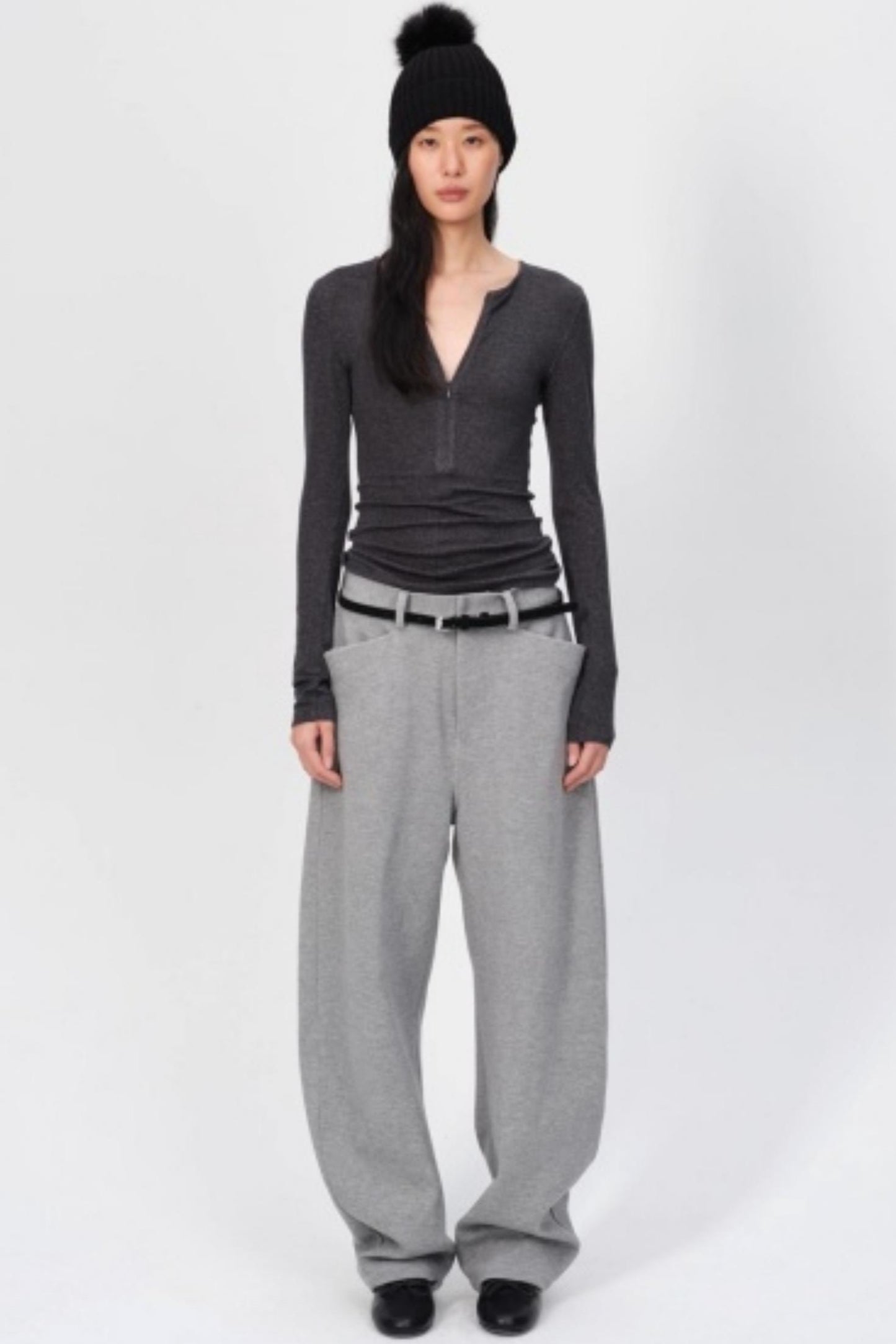 Winter Tencel Wool Slim Top