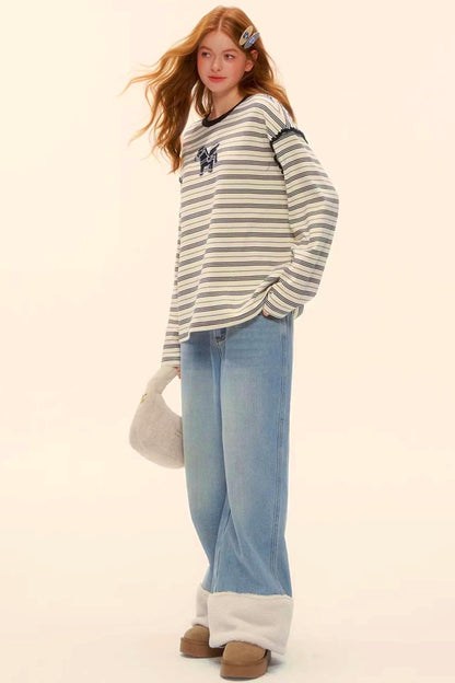 Striped Color-Block Pegasus Top