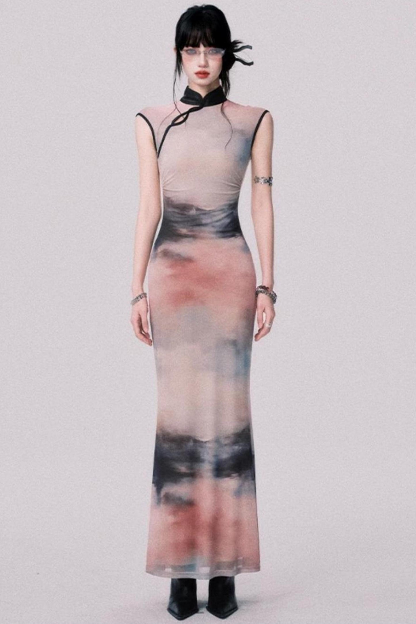 Sunset Cheongsam Dress