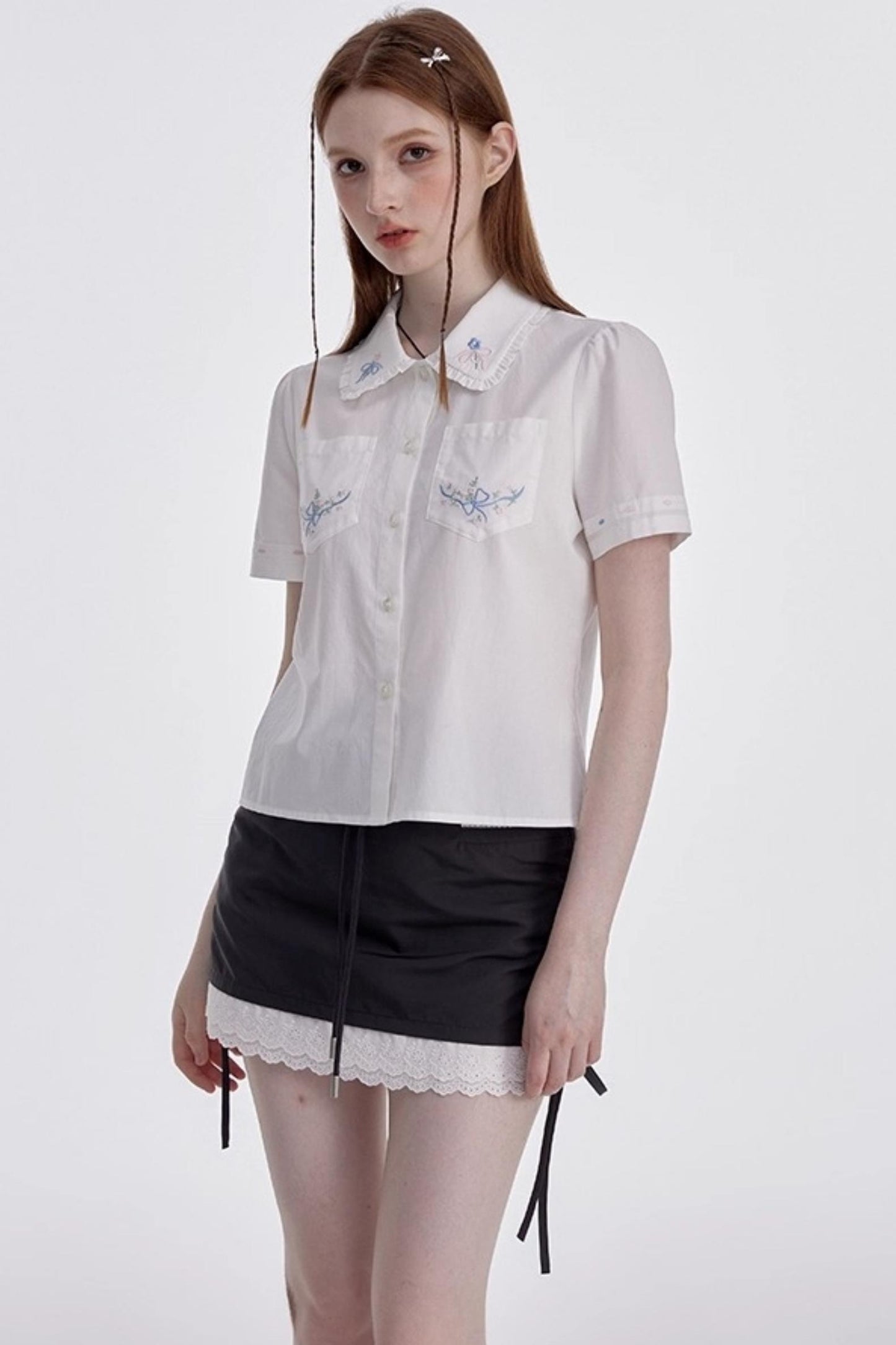 White Shirt Skirt Set-Up