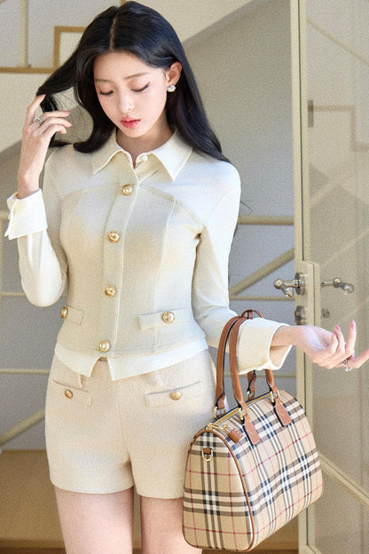 Elegant Color-Blocking Top