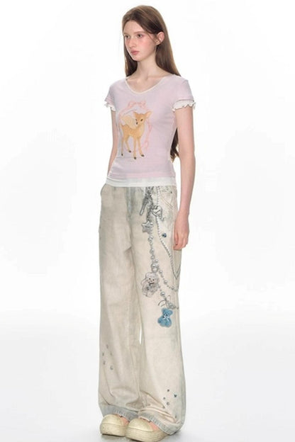 Sweet Summer V-Neck T-Shirt