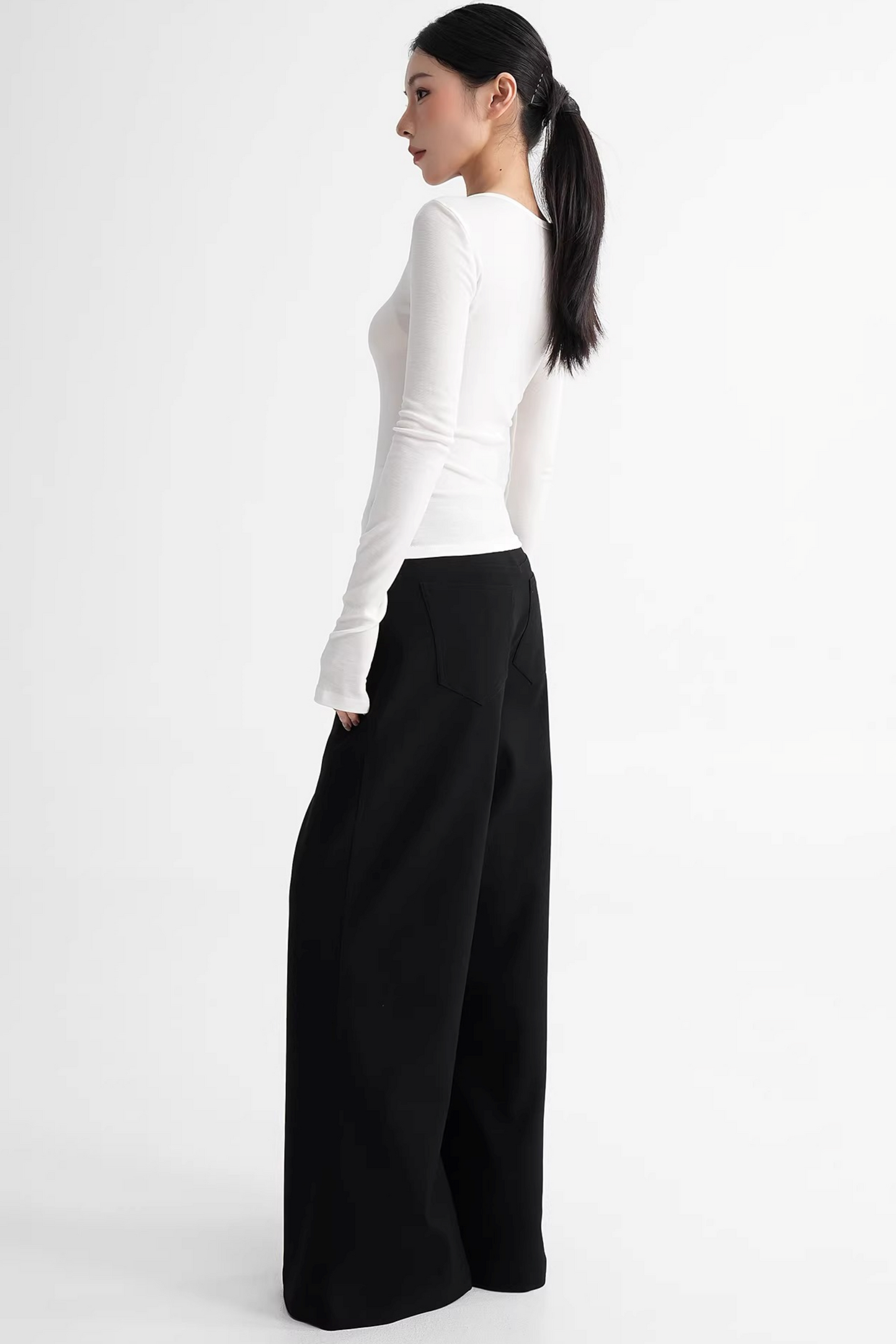 Wool Slim-Fit Stacked Top