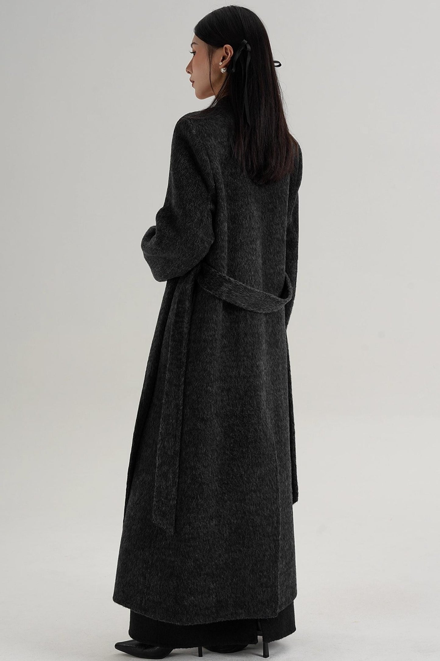 Elegant Double-Sided Long Wool Coat
