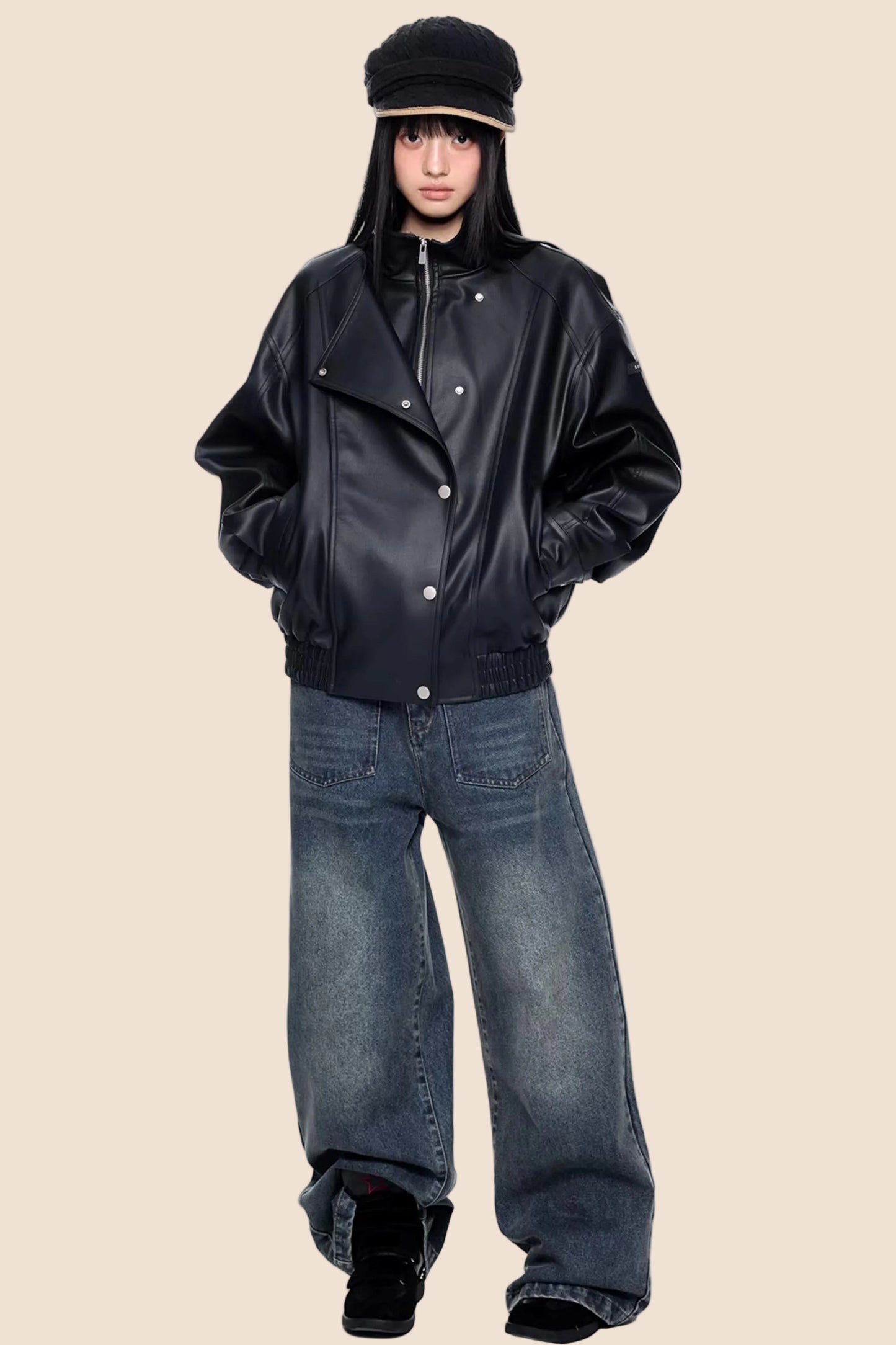 American Retro Wide-Leg Jeans