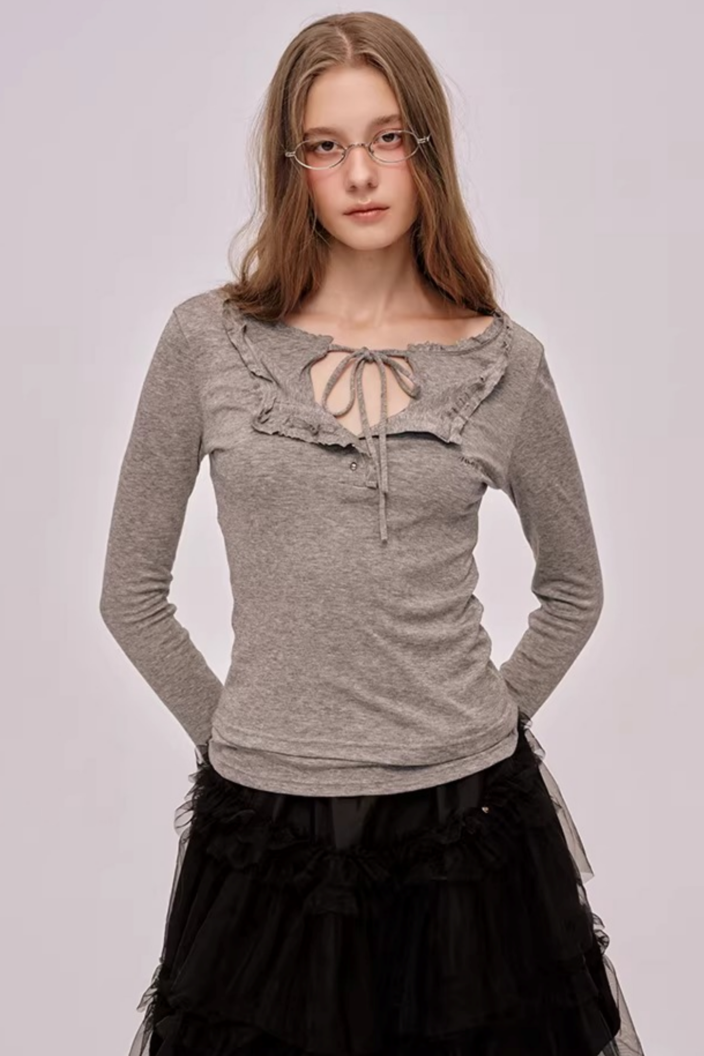 Layered Lace Patchwork Top