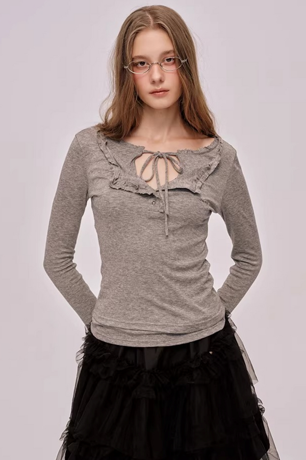 Layered Lace Patchwork Top