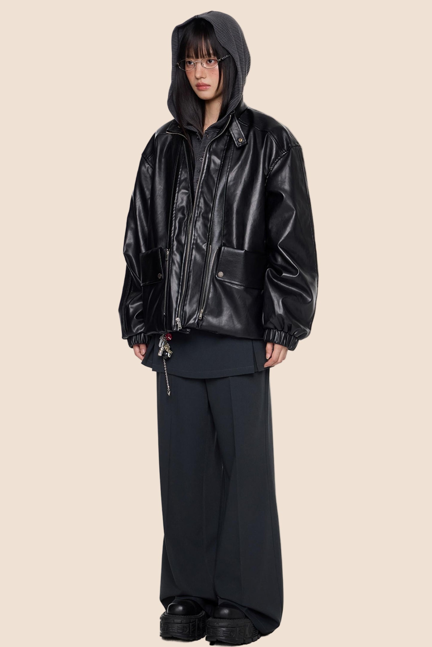 Autumn Vintage PU Leather Jacket