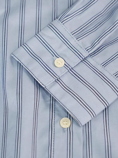 Striped Cotton Commuter Shirt