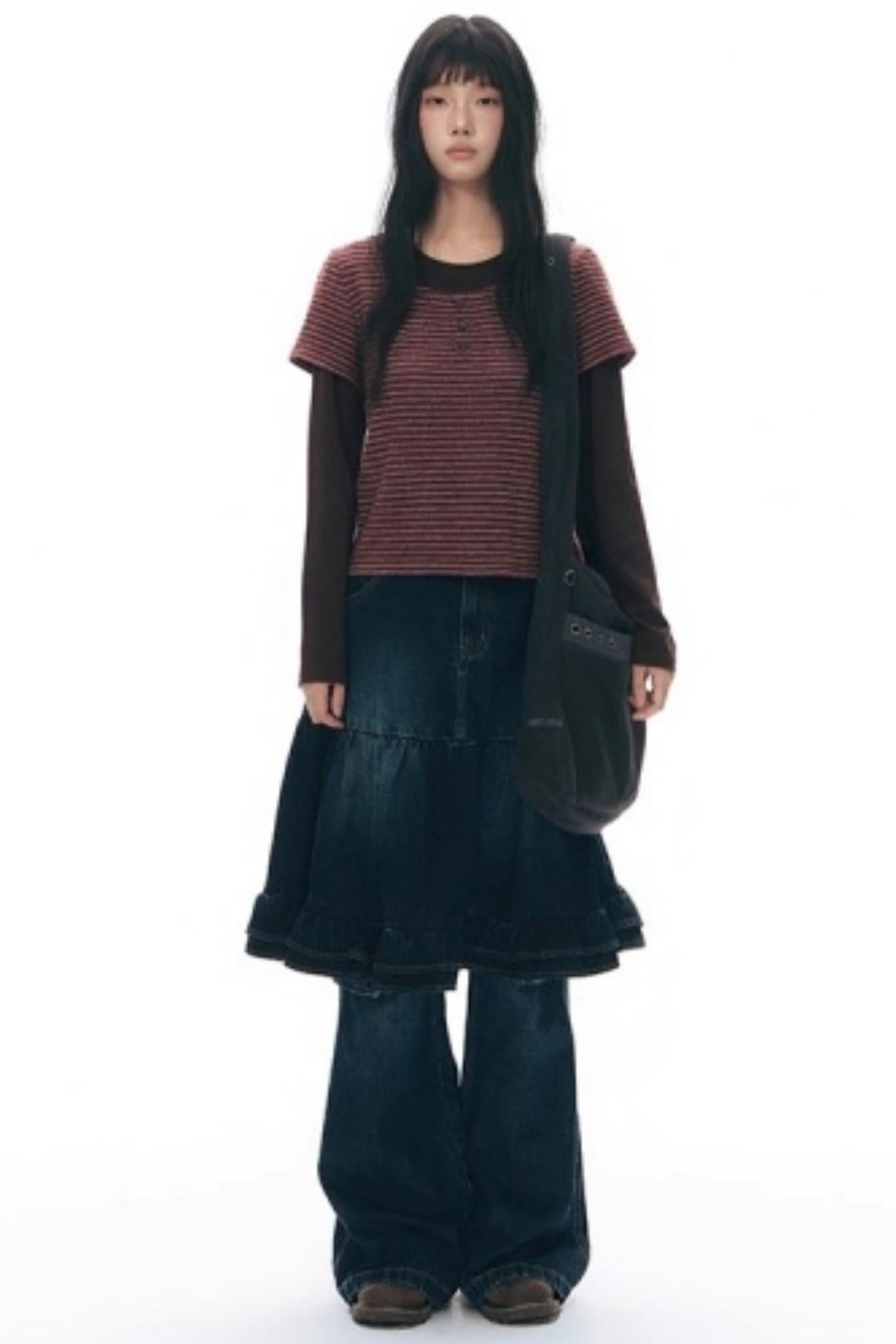 Star Print Flared Pants