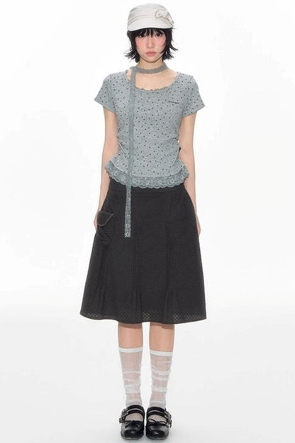 Star Lace Sweet Shirt