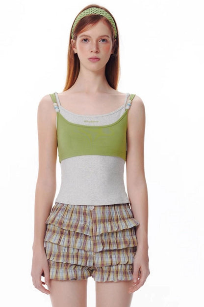 Summer Colorblock Beaded Tank