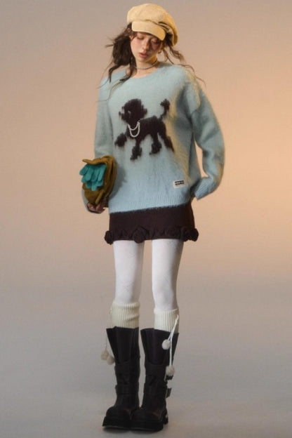 Tsundere Puppy Crewneck Sweater