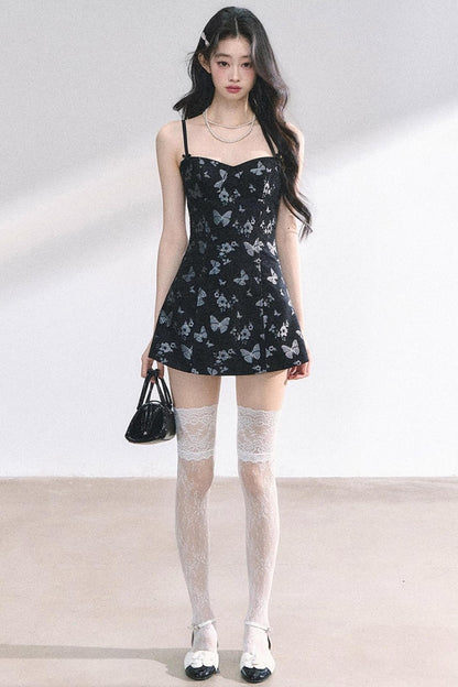 Butterfly One-Shoulder Dress