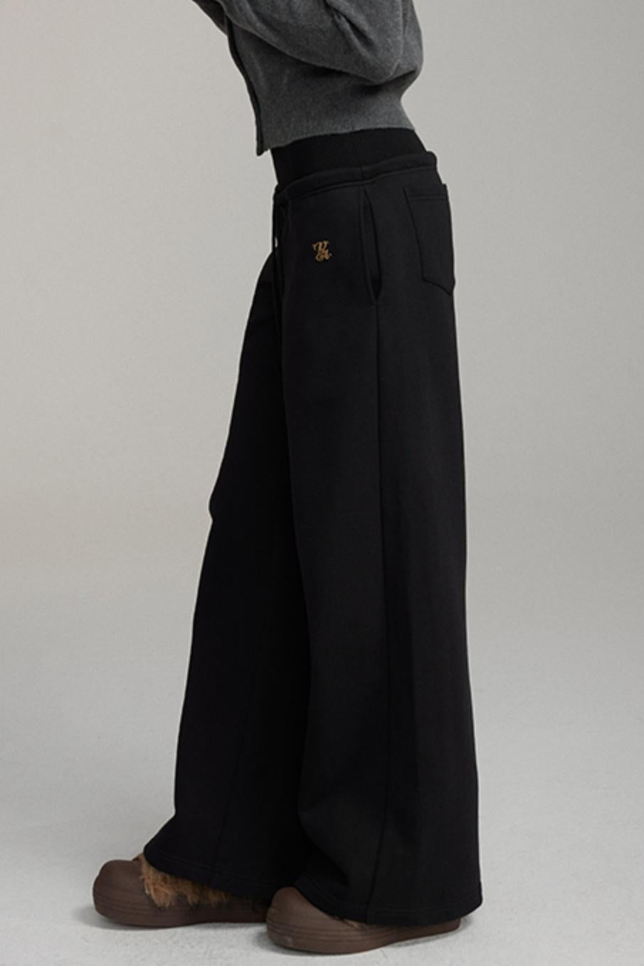 Sporty Casual Wide-Leg Sweatpants