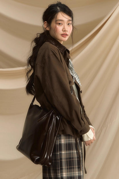 Old Poetry Leather Brown Jacket