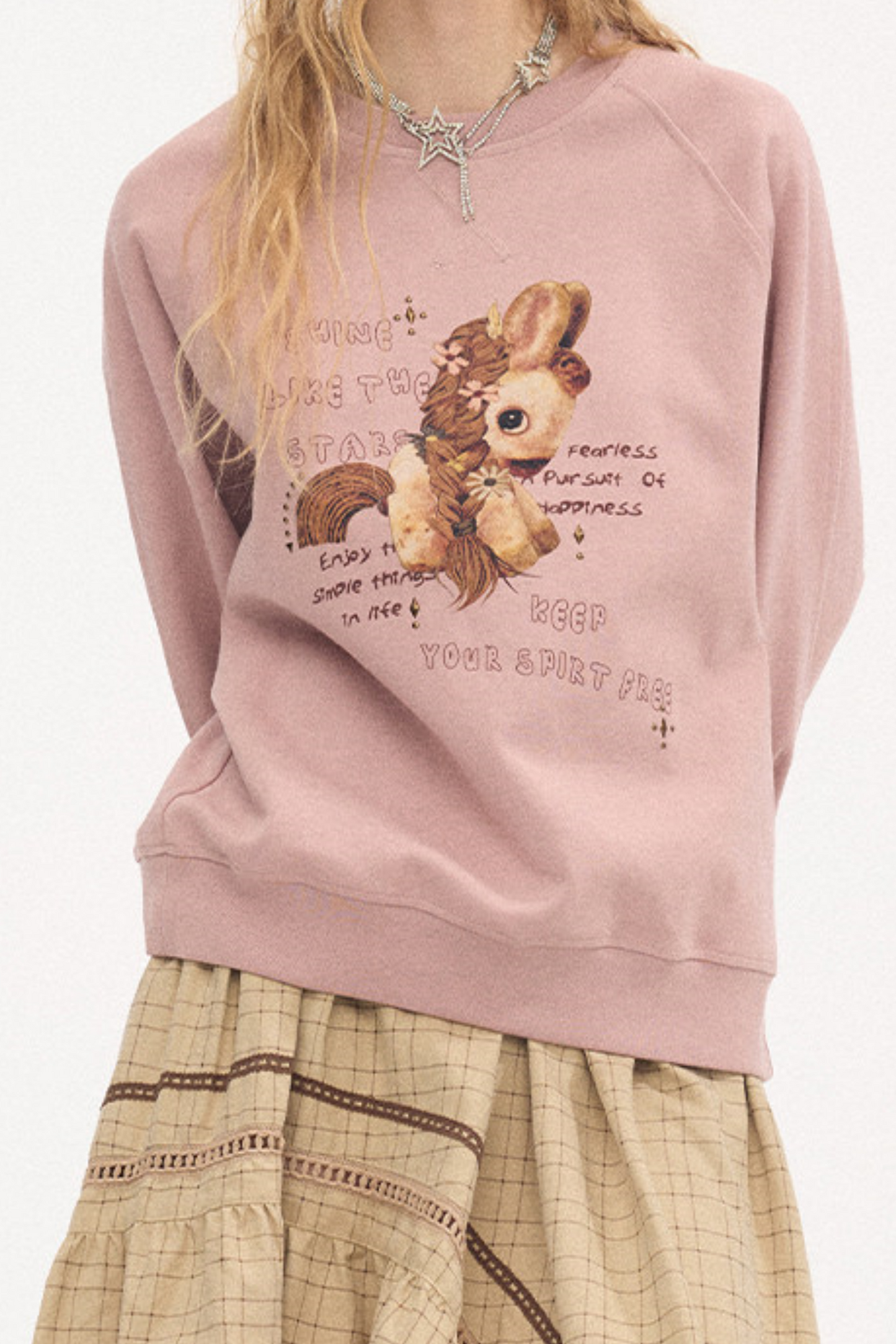 Blooming Now Strass-Pullover