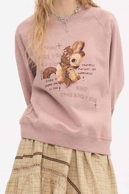 Blooming Now Strass-Pullover