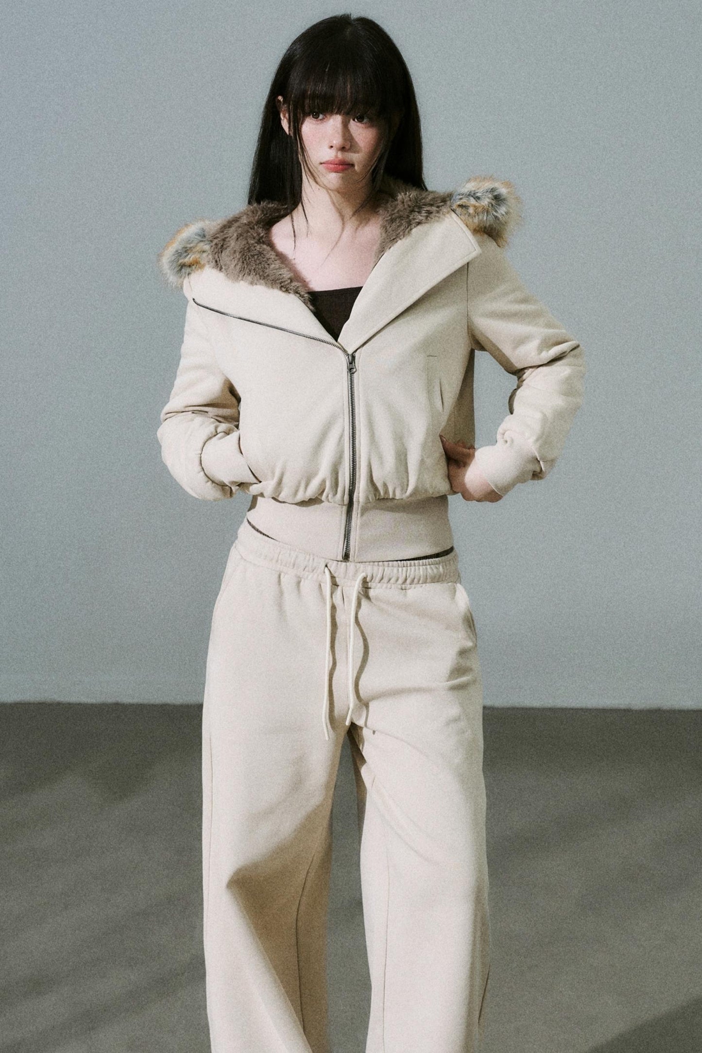 Versatile Fur Collar Jacket