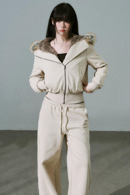 Versatile Fur Collar Jacket