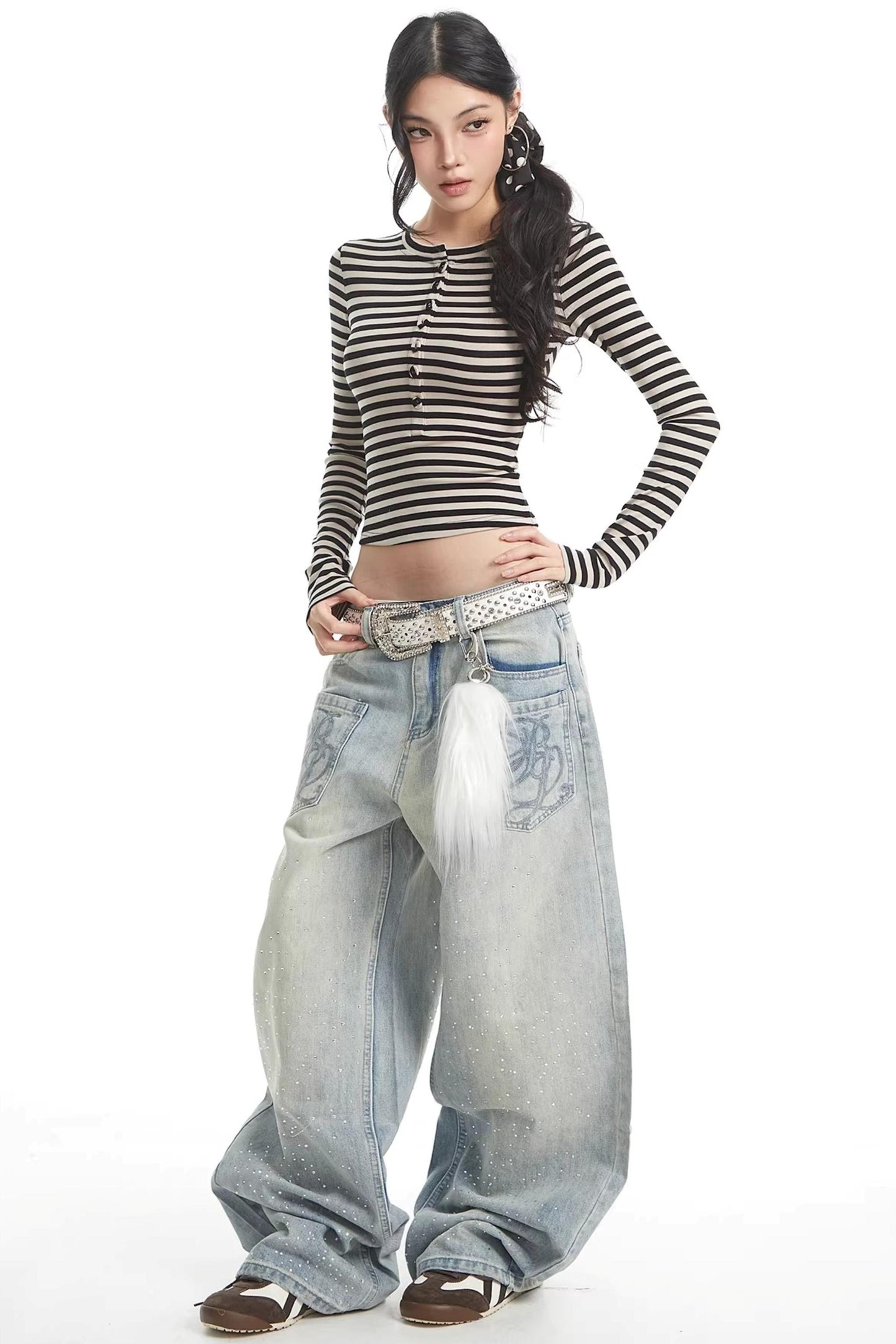 Spicy Girl Striped Slim Sweater