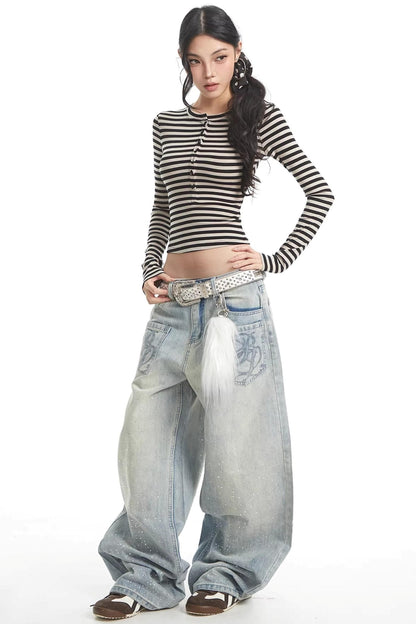 Spicy Girl Striped Slim Sweater