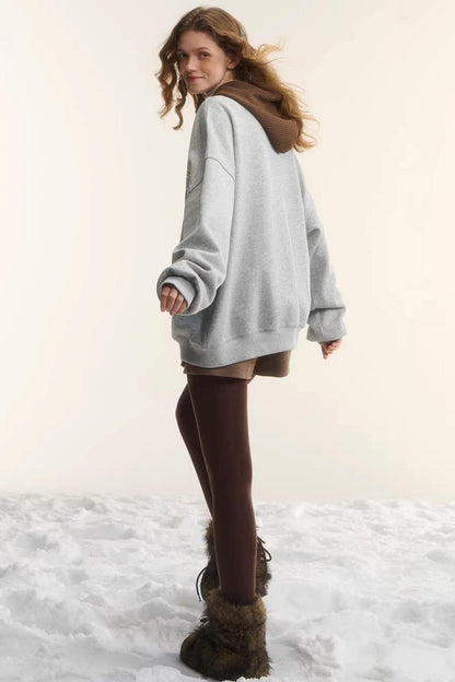 Fair Isle Hooded Top