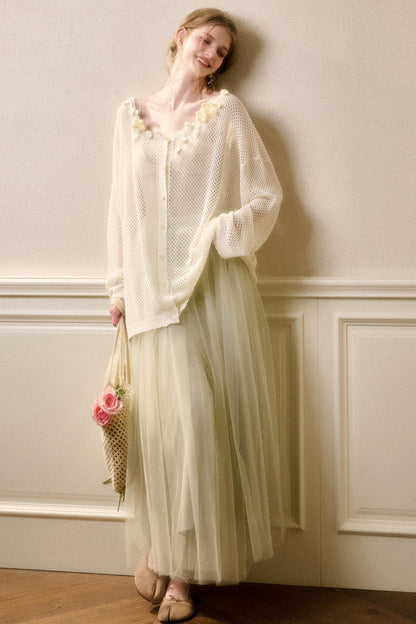 Galaxy Cool Ice Silk Cardigan