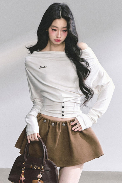 Magazine Long-Sleeved Top