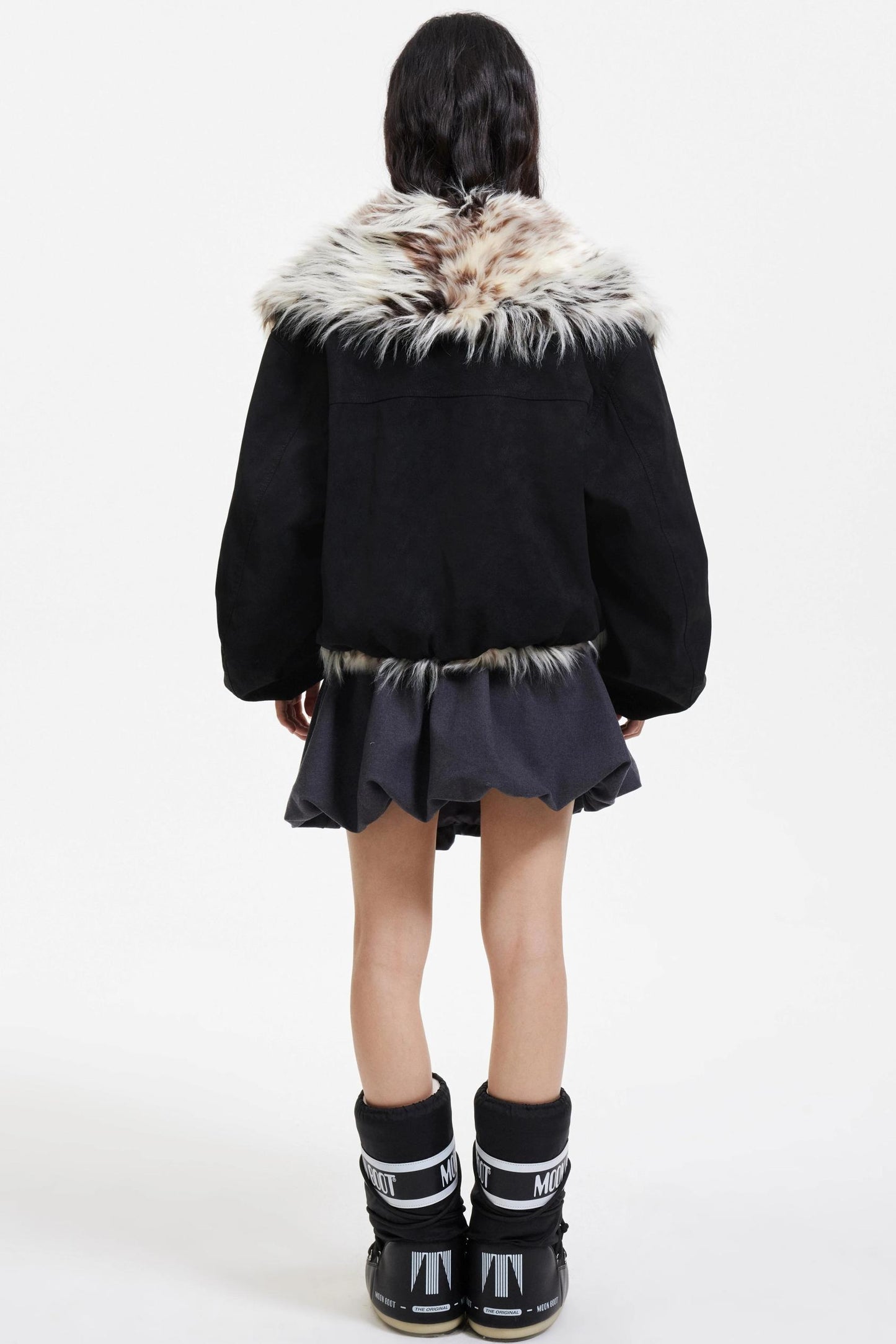Winter Luxe Fur Collar Jacket