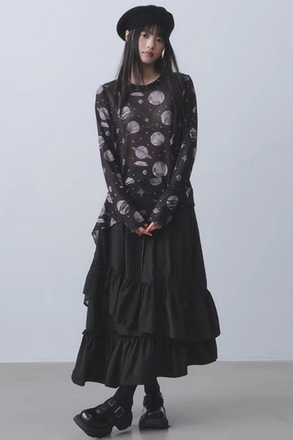 Dark Planet Sheer Top
