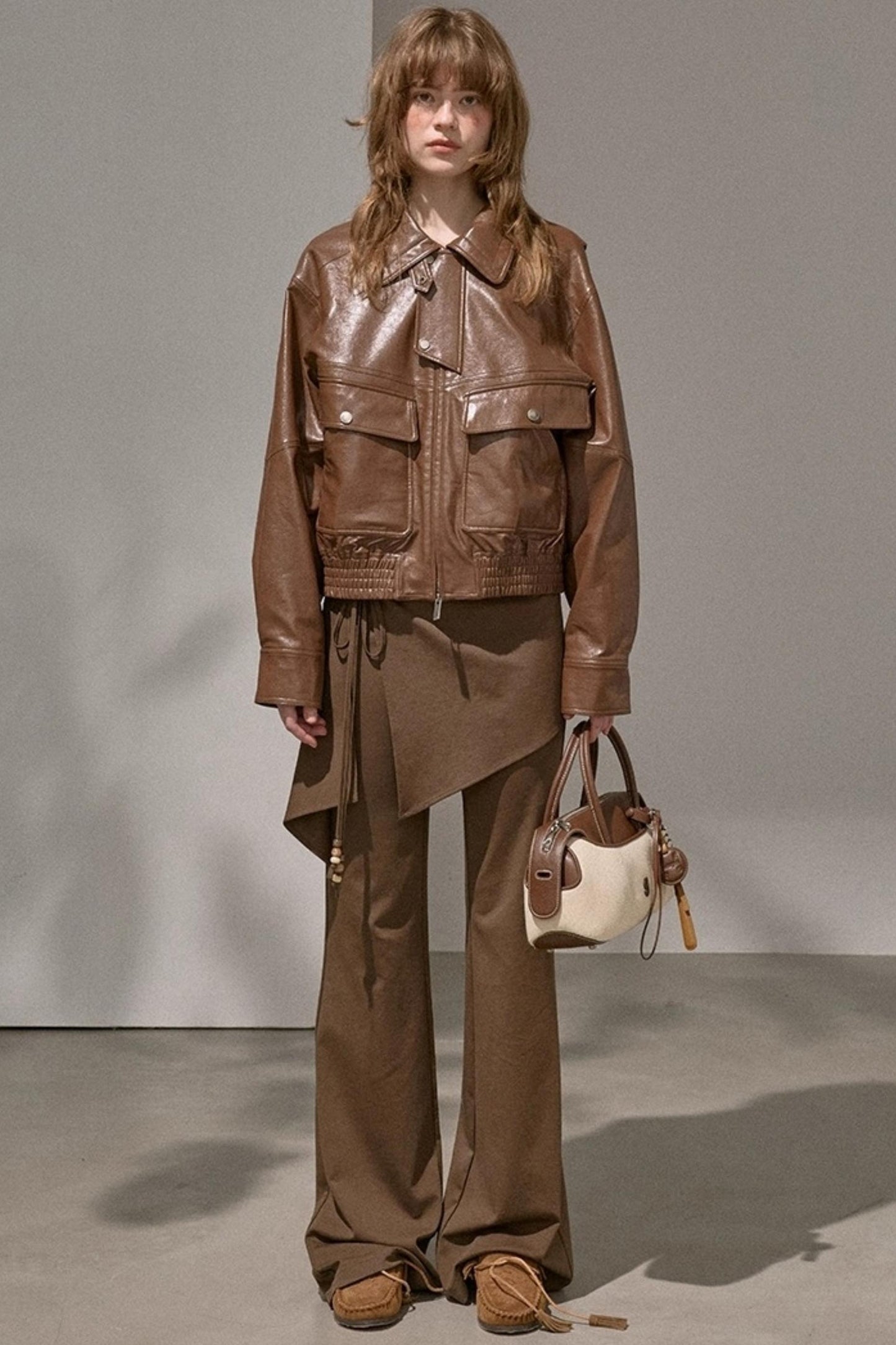 Waist Curtain Micro Flared Pants