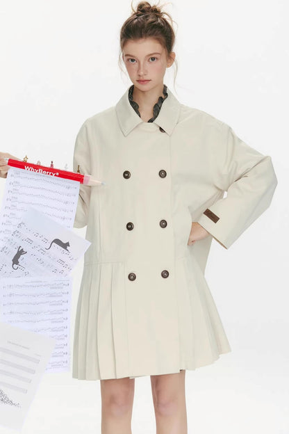 Moonlight Concerto Pleated Coat