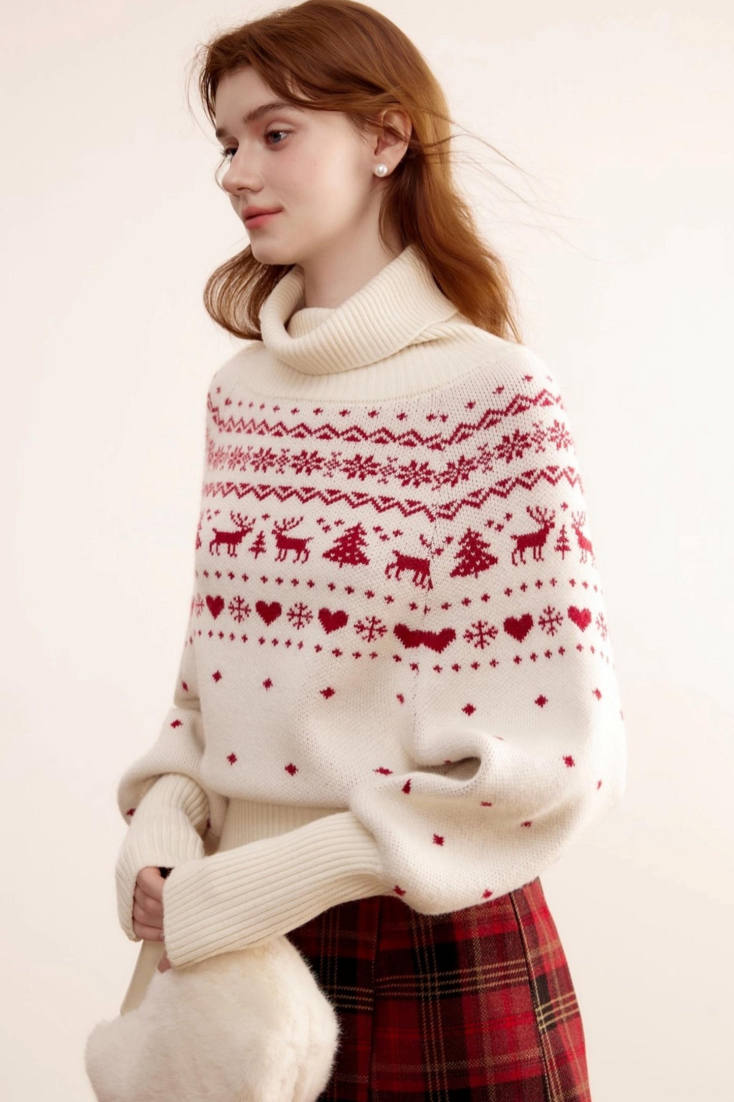 Christmas Fair Isle Turtleneck Sweater