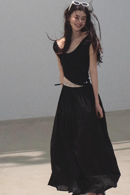 Summer Ruffled Camisole Skirt Set-Up