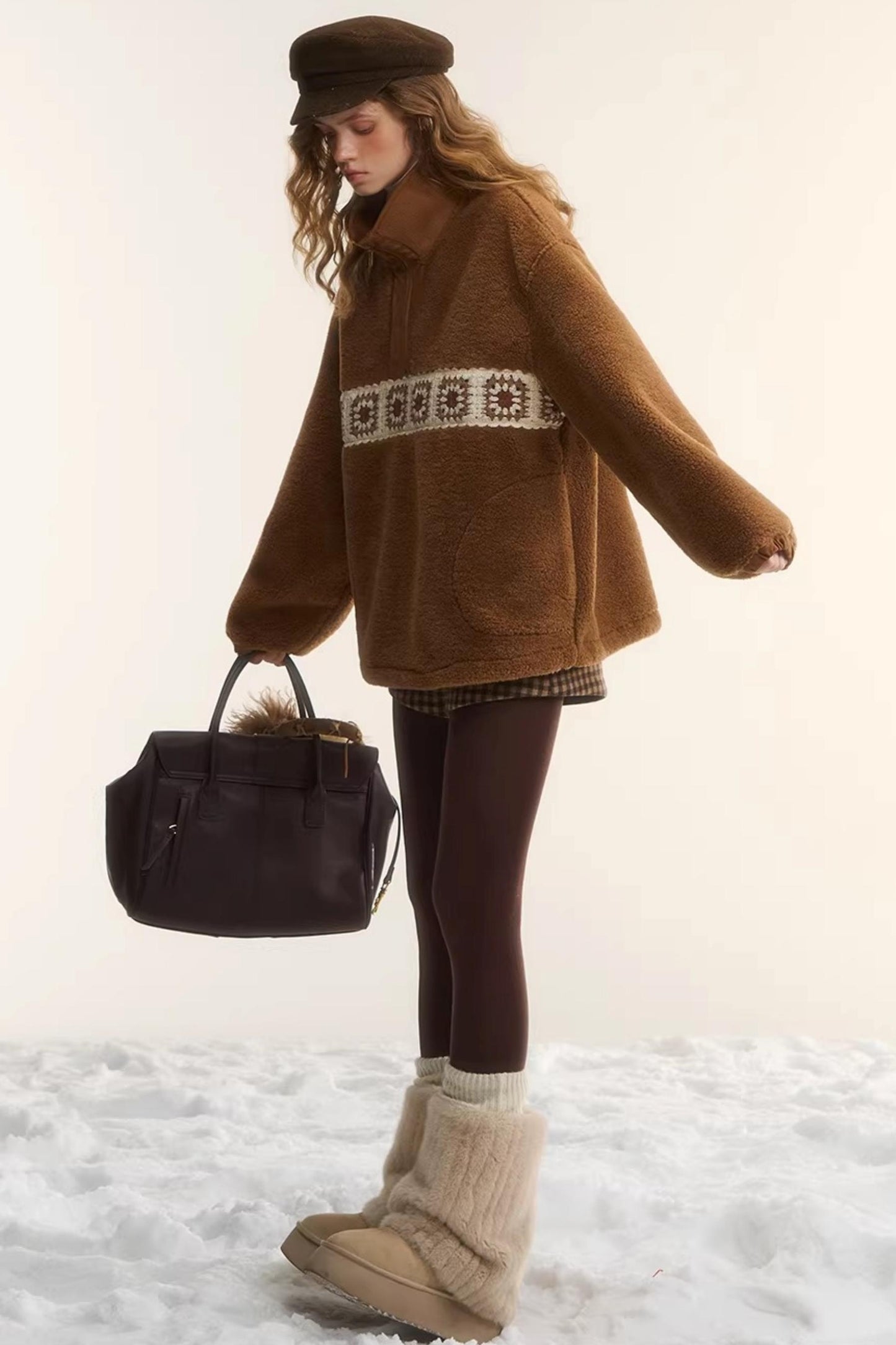 Crochet Floral Patchwork Jacket